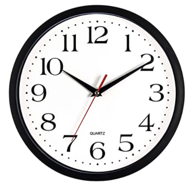 Silent 12" Analog Wall Clock