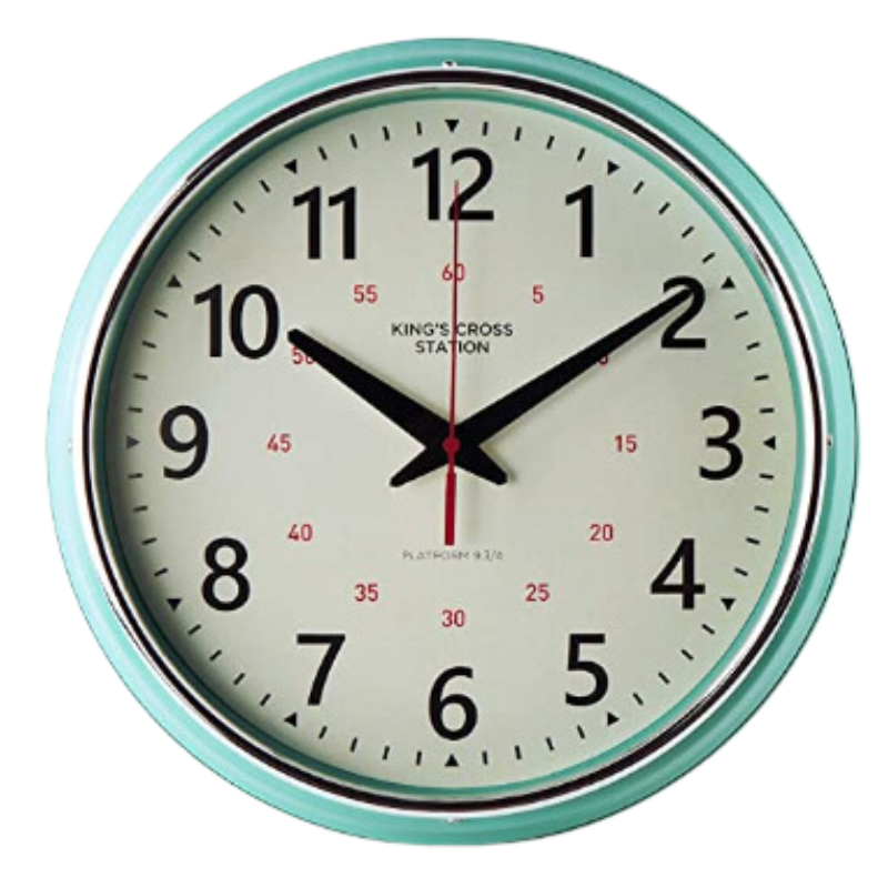 Silent Retro Wall Clock