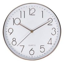 Silent Wall Clock Rose Gold