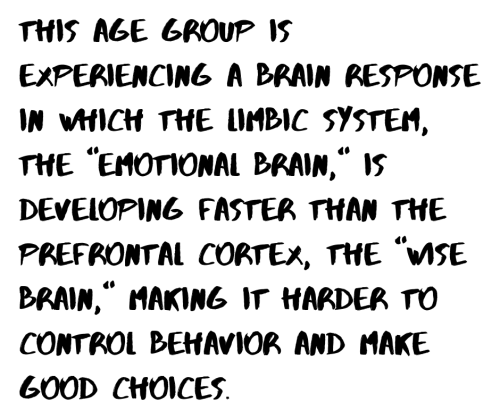 quote about emotional control in teenagers