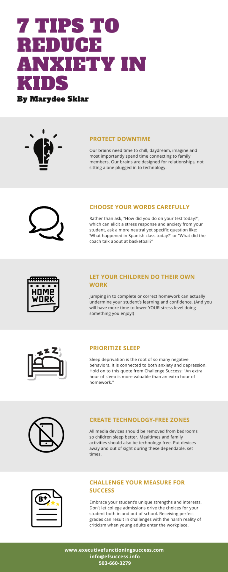 Seven Tips to Reduce Anxiety in Kids - Executive Functioning Success