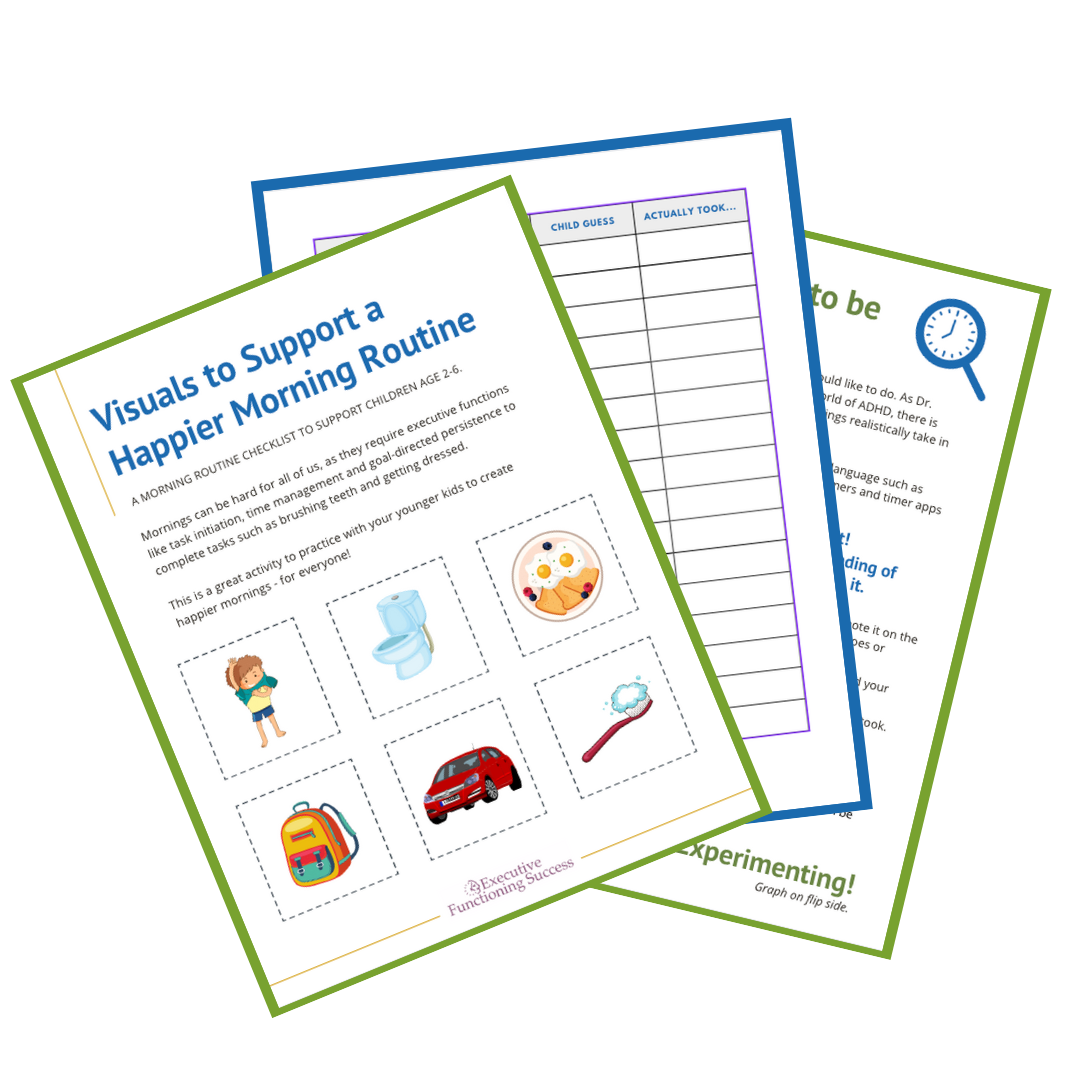 Free downloads to support younger brains with their executive functions