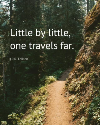 Those of us who have been following us for a while know how important this phrase is to us! Little by little, change happens. ??