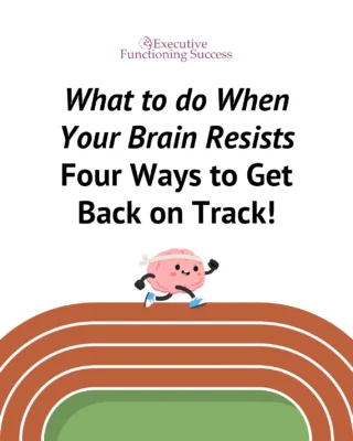 "But I don't WANT to!"?
?
Parents, you've heard this one. And if I'm being honest, I hear that little voice in my own head more often than I'd care to admit.?
?
When a big deadline or change is coming up, your executive functions get stretched thin and the emotional "I don't wanna" voice gets very loud. Good news: there are ways to get around it.?
?
Swipe for four of my favorites. ??
?
If I had to pick one, it's #3. An analog clock lets your brain see time as space. You can watch the minute hand move and see how much of the hour is left before you need to leave. ?
?
Hang one where the hard transitions happen, like by the front door or in the kitchen, and that "I don't wanna" voice has a little less room to argue.?
?
Which one are you going to try first? Tell me below, and read the full blog, What to do When Your Brain Resists: Four Ways to Get Back on Track! ?
?
Link in bio. ?